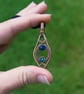 Copper Wire Wrapped Pointed Drop Pendant - Choice of Colours - Image 9