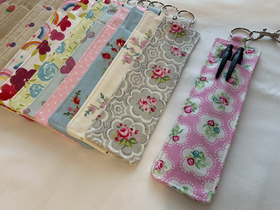Lanyard Pen Holder, Fabric Pen Holder, Teachers Gift, Office Gift