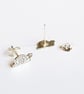 Snail Stud Earrings (Sterling Silver) - Image 4