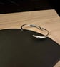 "Ephemere" - Handmade Sterling Silver Hinged Bangle - 65g - Made to any size - Image 3