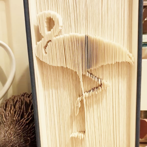 Flamingo CUT & FOLD Book Folding Pattern - EMAILED PDF PATTERN