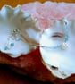 Natural Aquamarine And Freshwater Keshi Pearl Sterling Silver Slider Bracelet - Image 2