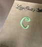 Embroidered Letter C Iron on Patch 3.5 cm x 2.5 cm Lime Green - Image 3