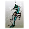 Seahorse Stained Glass Suncatcher Handmade 