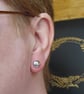 Sterling Silver Pebble Stud Earrings  - Image 4