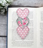 Bookmark, heart trio bookmark
