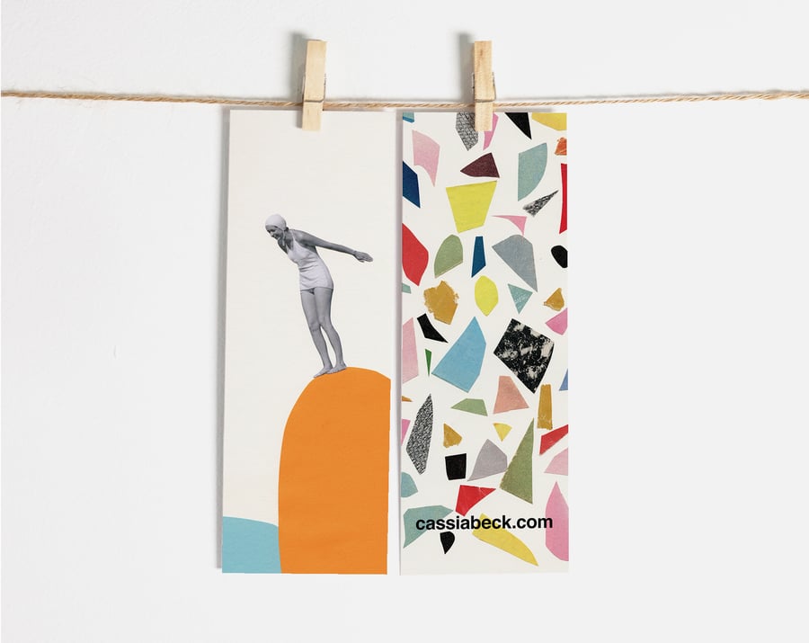 Swimming Pool Bookmark - Cliff diving