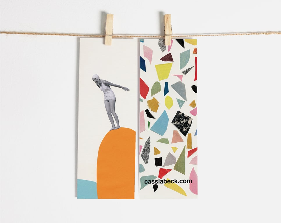 Swimming Pool Bookmark - Cliff diving