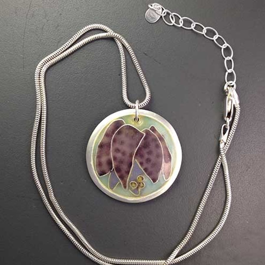 Snake's Head Fritillary pendant