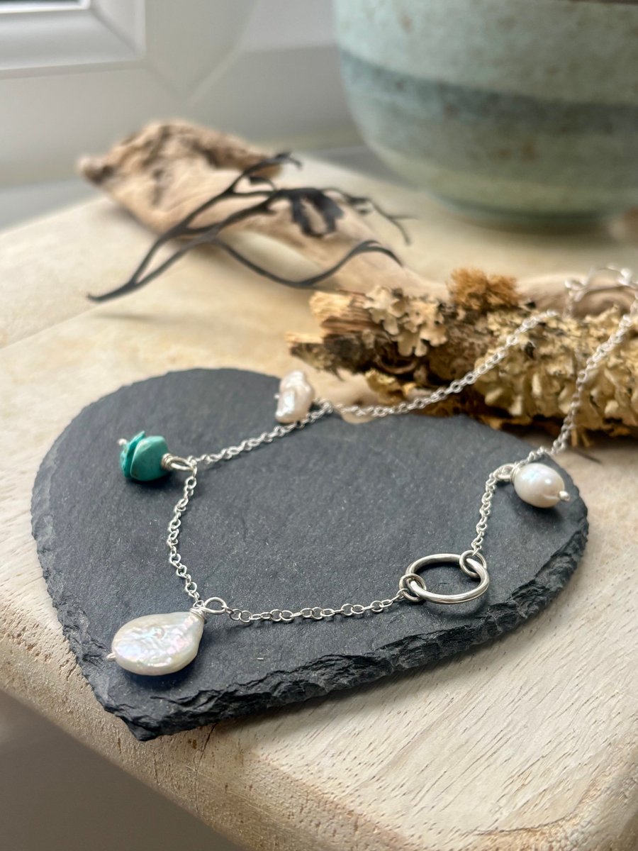 Sterling silver choker necklace 