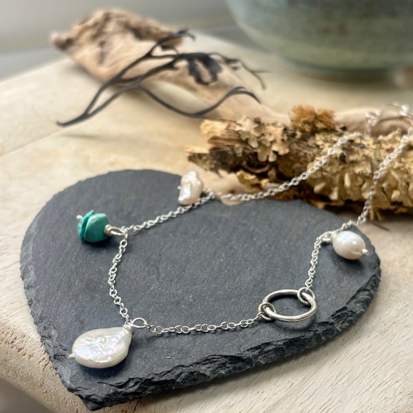 Sterling silver choker necklace 