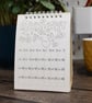 Personalised 2027 Mini Colouring Desk Calendar with Journal Prompts - Image 2