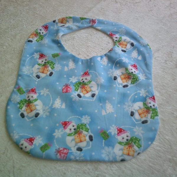Polar Bears with Parcels Christmas Bib