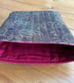 Steampunk Cogs Print Quilted Fabric Book Sleeve - Hardback Size - Image 5
