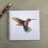 SALE 'Hummingbird' Square Notebook