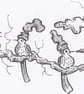 'The Rave' an A4 sized original artwork - Image 3