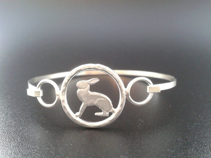 Silver Hare Bangle