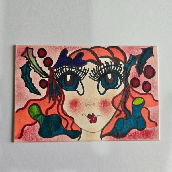 Christmas Fairy Drawing 