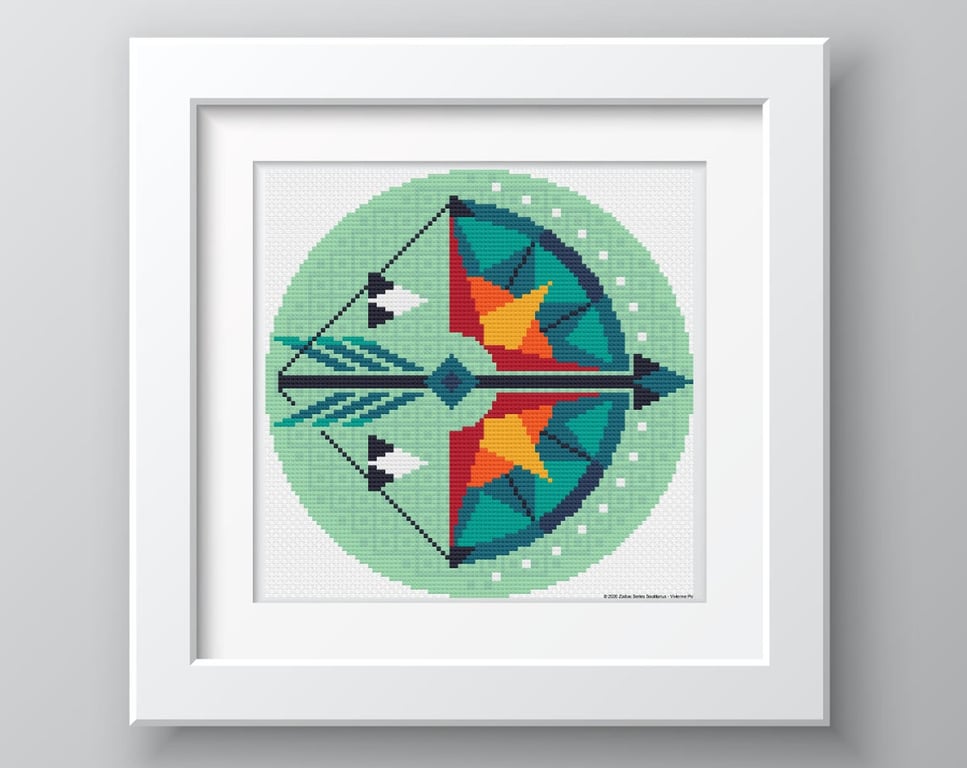 010L - Sagittarius - Horoscope - Zodiac Series - Cross Stitch Pattern