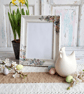 Rustic Shabby Chic Floral Butterfly Pboto Frame - Image 4