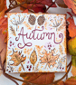 Autumn leaves hand-painted mini canvas - Image 4