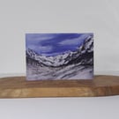 Eryri, Snowdonia Winter Welsh Landscape Card Printed from Original Artwork