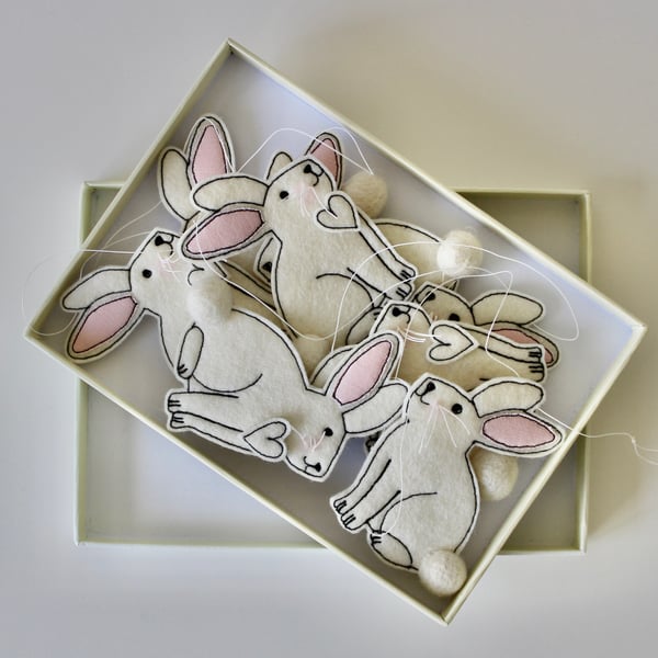 Special Order for Charlotte - 'Bunny Garland' - Hanging Decoration