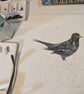 Apples for Breakfast (blackbirds eating windfall apples) an A4 or A3 print.  - Image 3