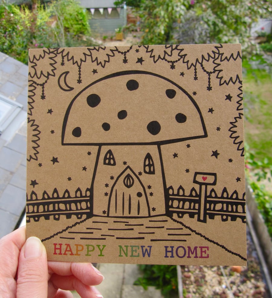 Happy New Home greetings card