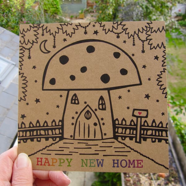 Happy New Home greetings card