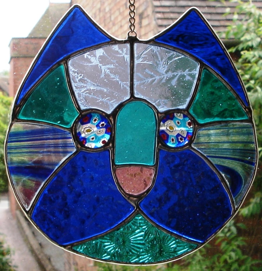 STAINED GLASS CAT 