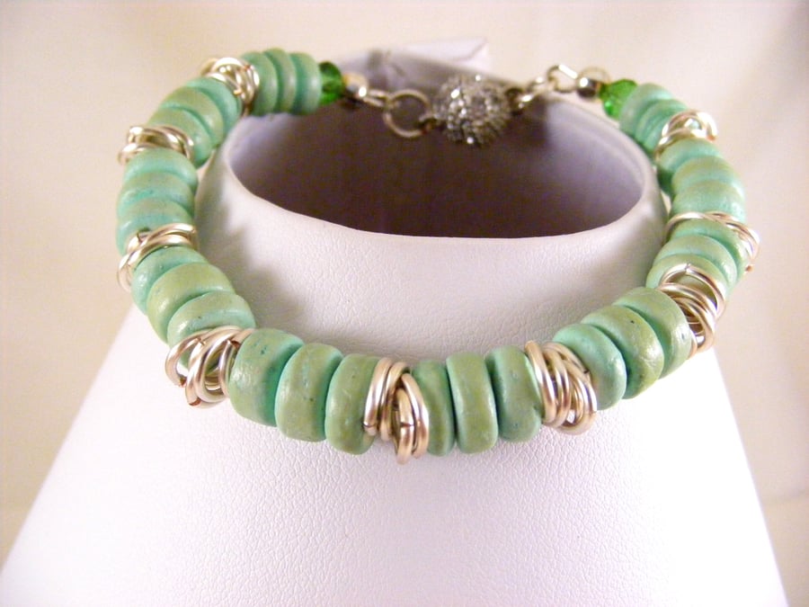 Mint Wood Bracelet