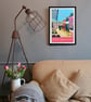Brighton North Laine travel poster print by Susie West - Image 5