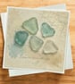 Treasures From The Sea – Sea Glass Greeting Card. Coastal Card - Image 3