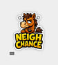 Funny Cheeky Novelty Sticker For Adults - Grumpy Horse  