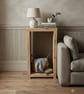 Handmade Rustic Solid Wood Sofa Unit Side Table - Reclaimed - Recycled - Image 1