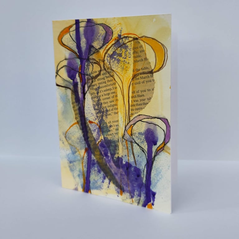 Art Card 5 x 7" Original Painting Keepsake Card Letterbox Gift