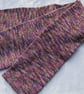 Hand Knitted Random Heather Shades Wool & Acrylic Mix Scarf - Image 2