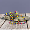 Glass Bead Necklace or Bracelet - Random Colours