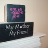 Shabby chic mothers day blocks shelf sitters