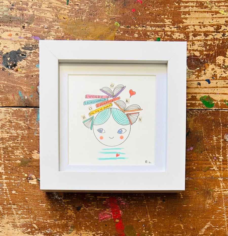Liv - Framed Original Mini Illustration