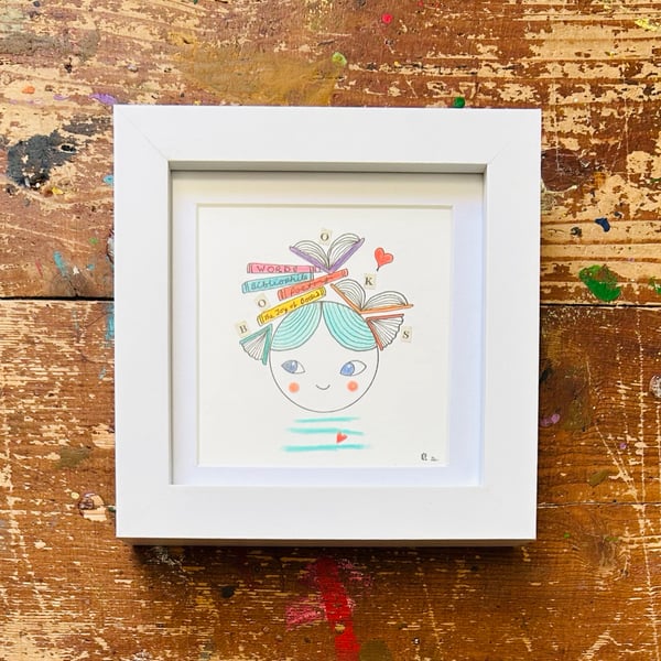 Liv - Framed Original Mini Illustration