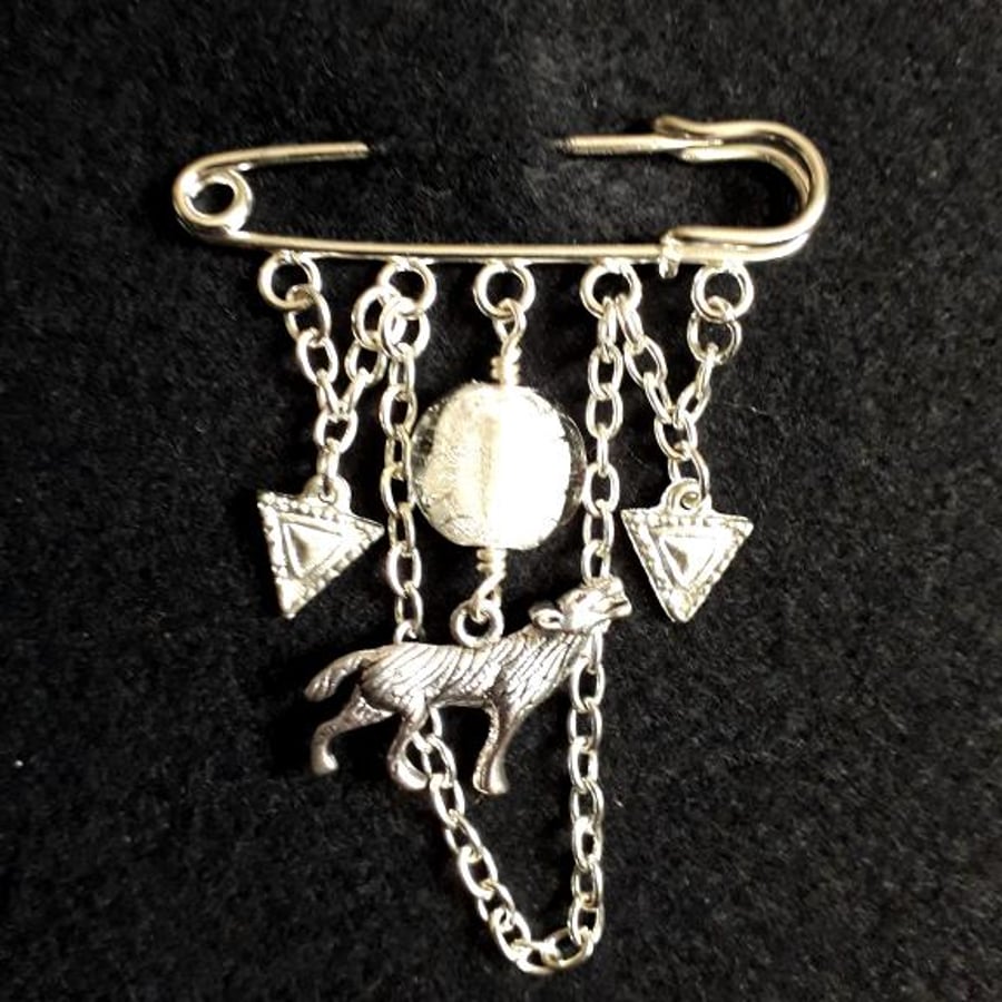 Kilt Pin Brooch-Wolf