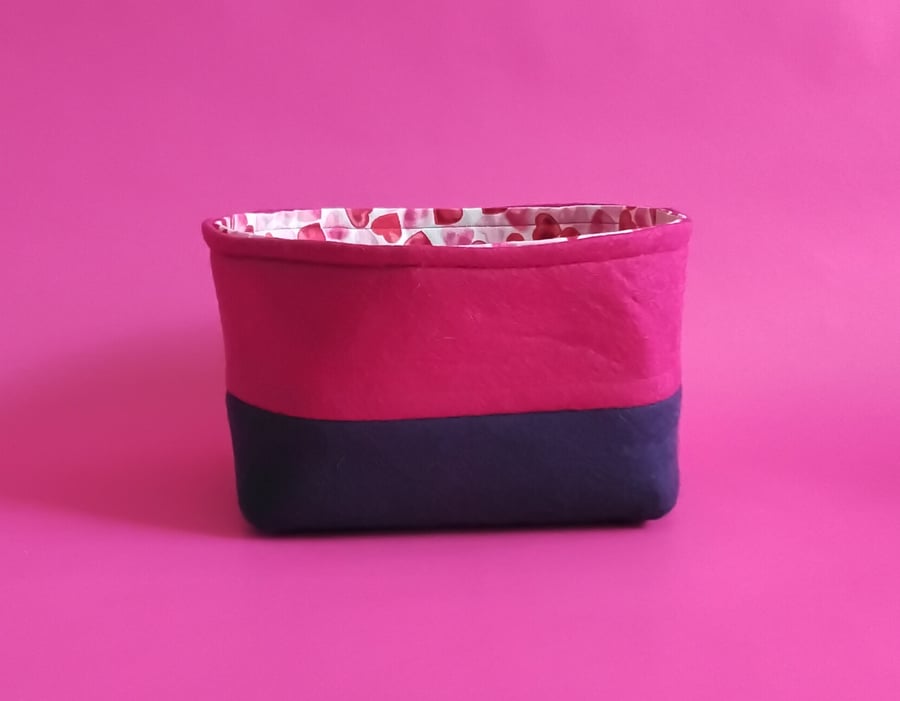 Felt and Fabric Storage Basket