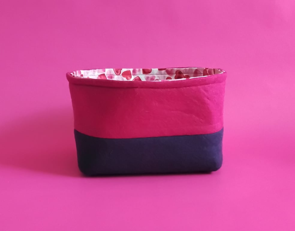 Felt and Fabric Storage Basket