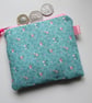 SALE Pretty Floral  Coin Purse