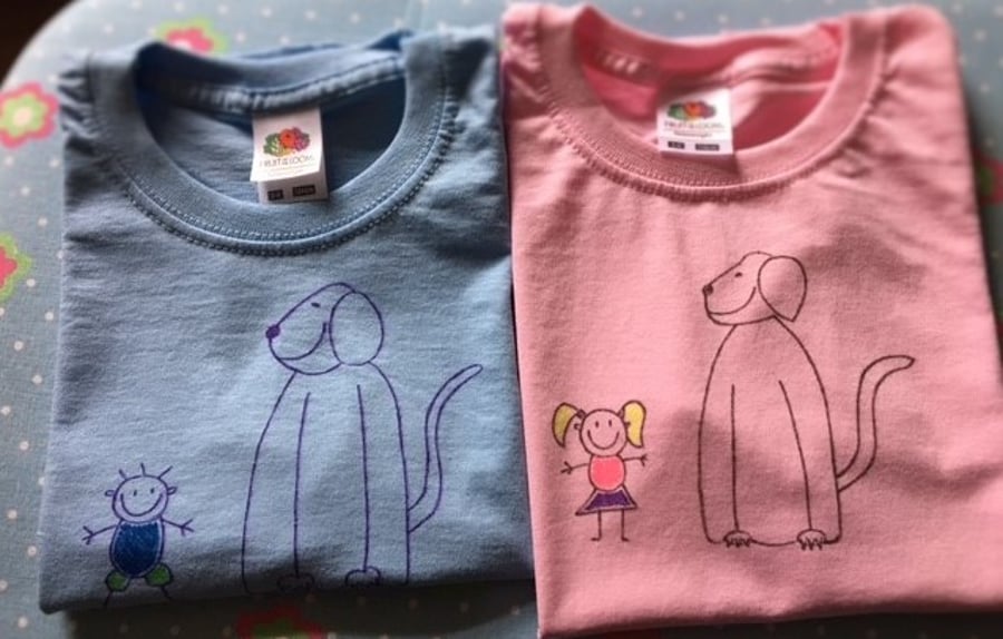 MY IRISH WOLFHOUND hand painted t-shirt