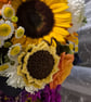 Crochet sunflower 2 in 1 water bootle holder.  - Image 3