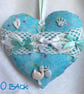 Handmade Fabric Heart Nursery Decoration Baby Gift Hidden Pocket Keepsake - Image 3