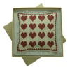 Pincushion - Cross Stitch Heart Pincushion - Craft Gift - Sewing Gift